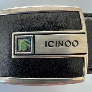 Icinoo Collection Belt Black Slide Through Latch Release No Holes